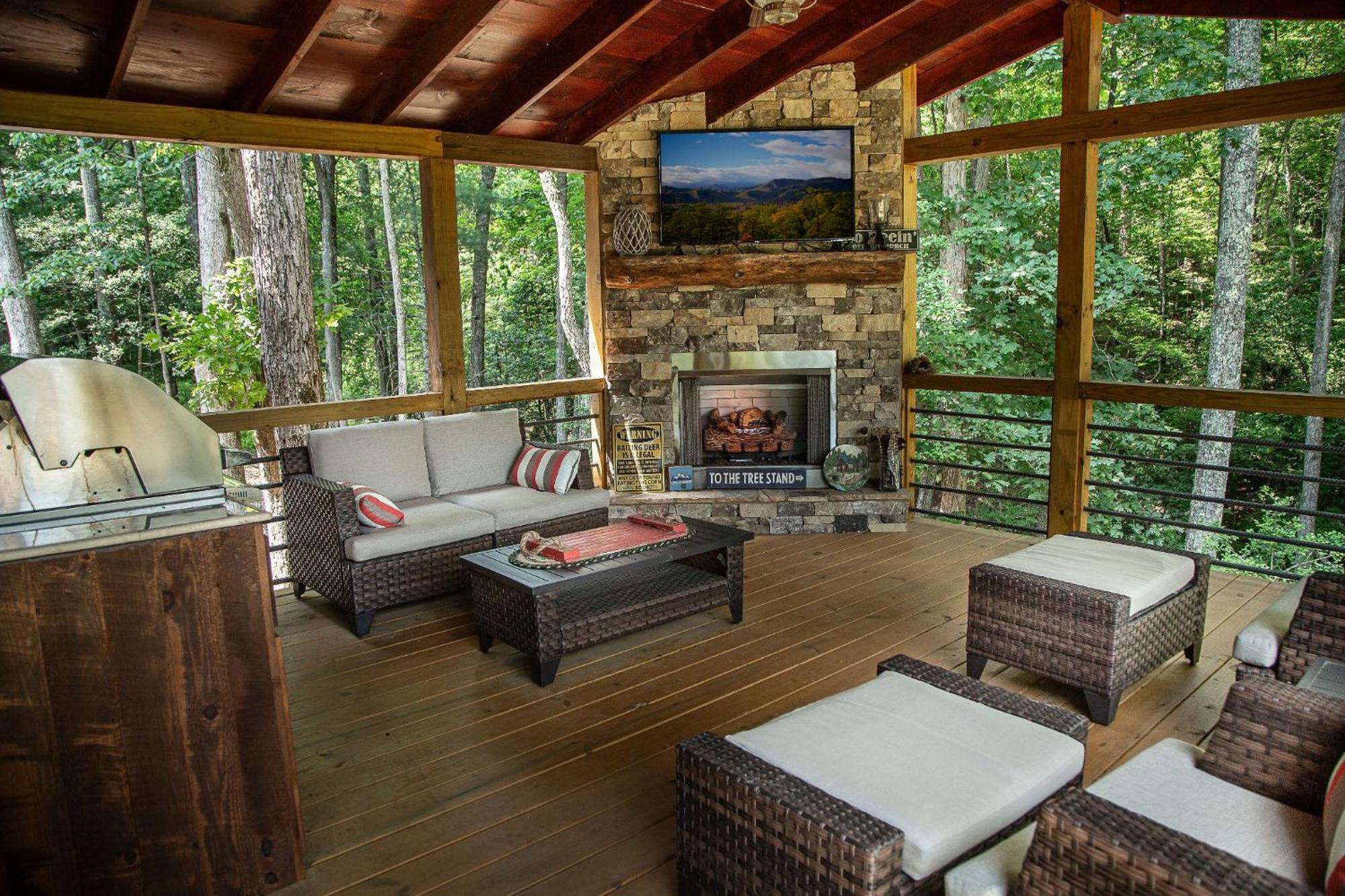 Adore The Smores Rustic Mountain Charm Outdoor Spaces And A Cozy Hot Tub Blue Ridge Extérieur photo